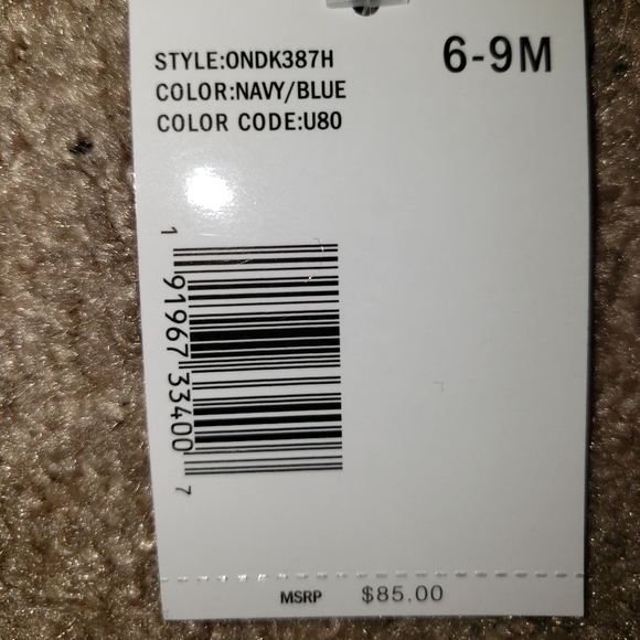 NWT DKNY baby boys navy blue snowsuit 6-9mos - Picture 9 of 9